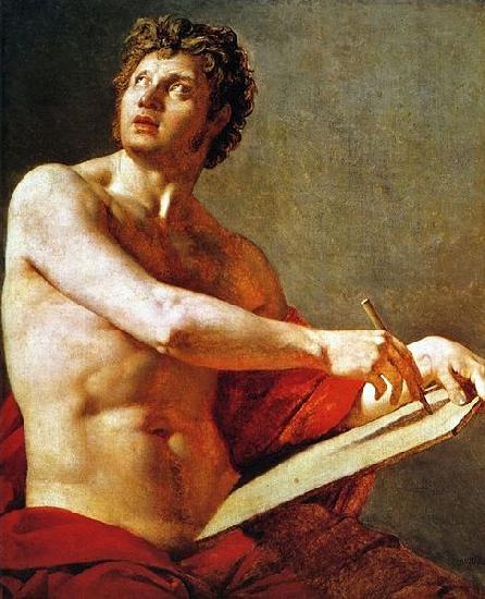Jean Auguste Dominique Ingres Academic Study of a Male Torse. oil painting image